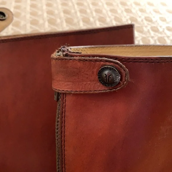 Frye boots - Jackie zip tall in redwood color. - Picture 6 of 8